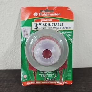 Fluidmaster Universal Toilet Flapper For 3" Flush Valve Water Saving Long Life